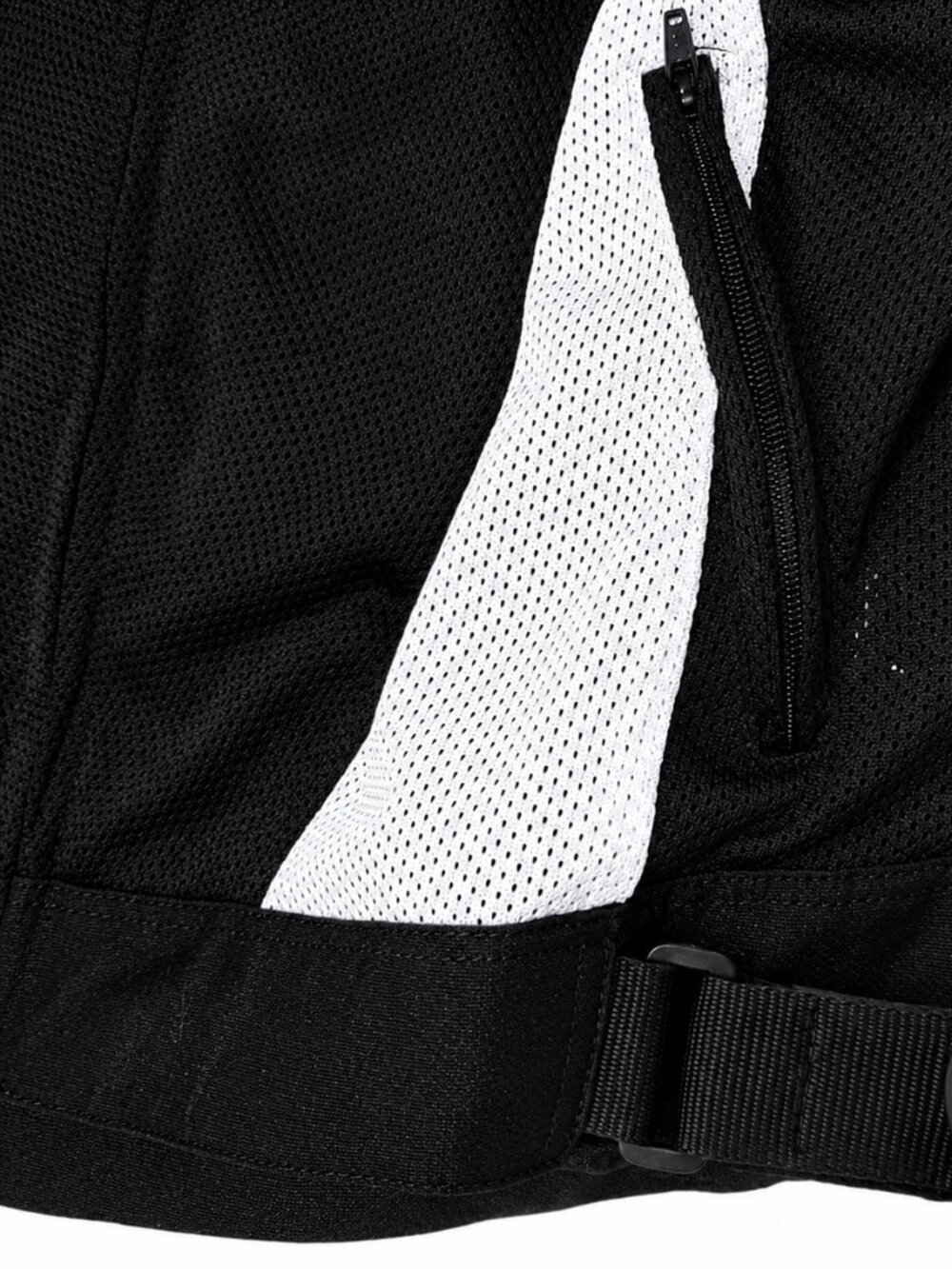 MotoBoss Mesh Armored Motorcycle Jacket Men's Tall Large Black White Riding - Picture 10 of 14